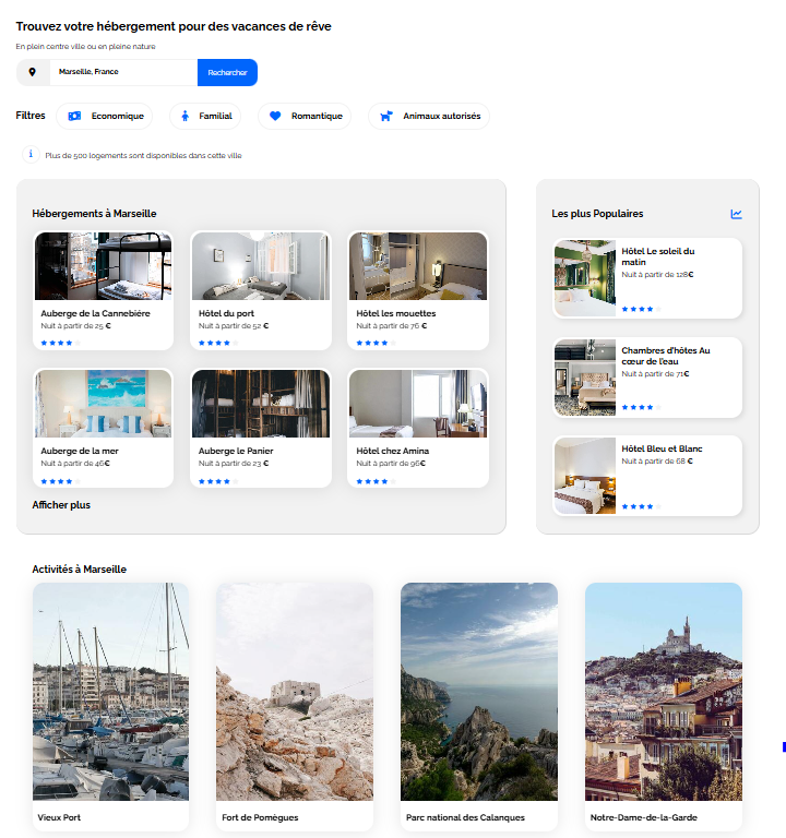 Capture d'écran du site web Booki