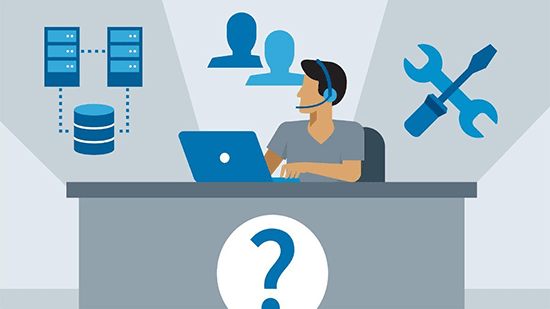 Capture d'écran du système Helpdesk